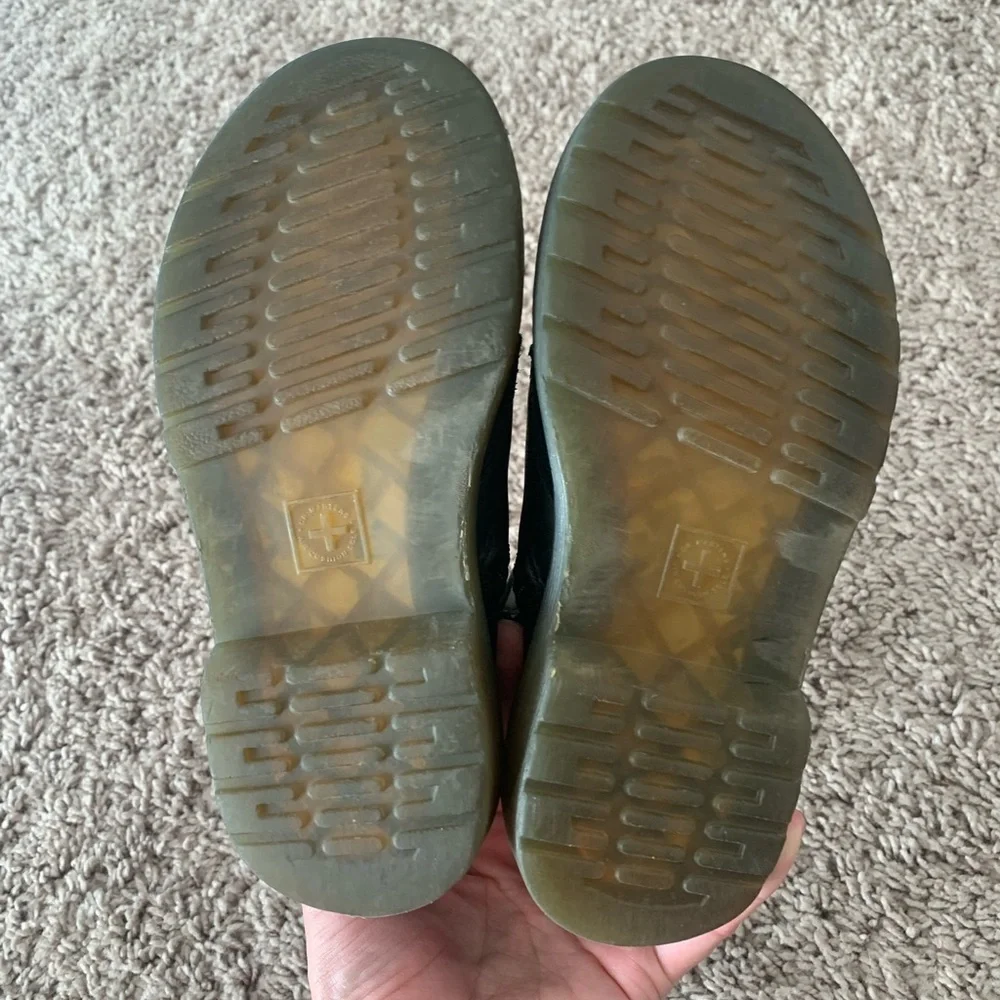 Dr Martens Pascal Moo Boots Black Leather Lace-Up Boots - Picture 12 of 16